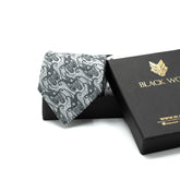 MONOCHROME PAISLEY TIE